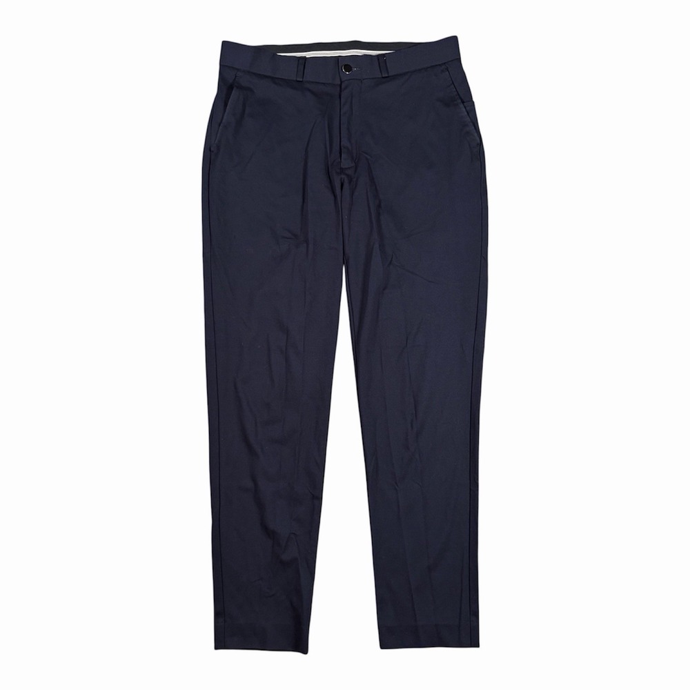 State & Liberty Men's Dress Pants Athletic Fit Navy Blue 31x30 Performance Tech